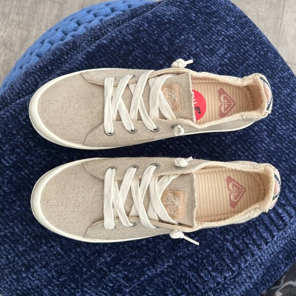 NWOT Women's Roxy Bayshore Slip-On Almond Toe Tan Sneaker Size 8.5 - Picture 6 of 6
